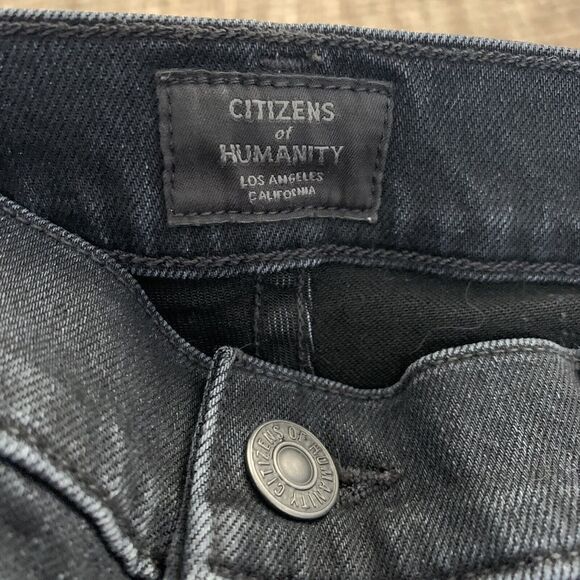 Citizens Of Humanity COH Rocket Crop Mid Rise Skinny Size 27 Dark Wash Stretch - Picture 2 of 8